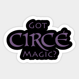 Got Circe Magic Purple Sticker